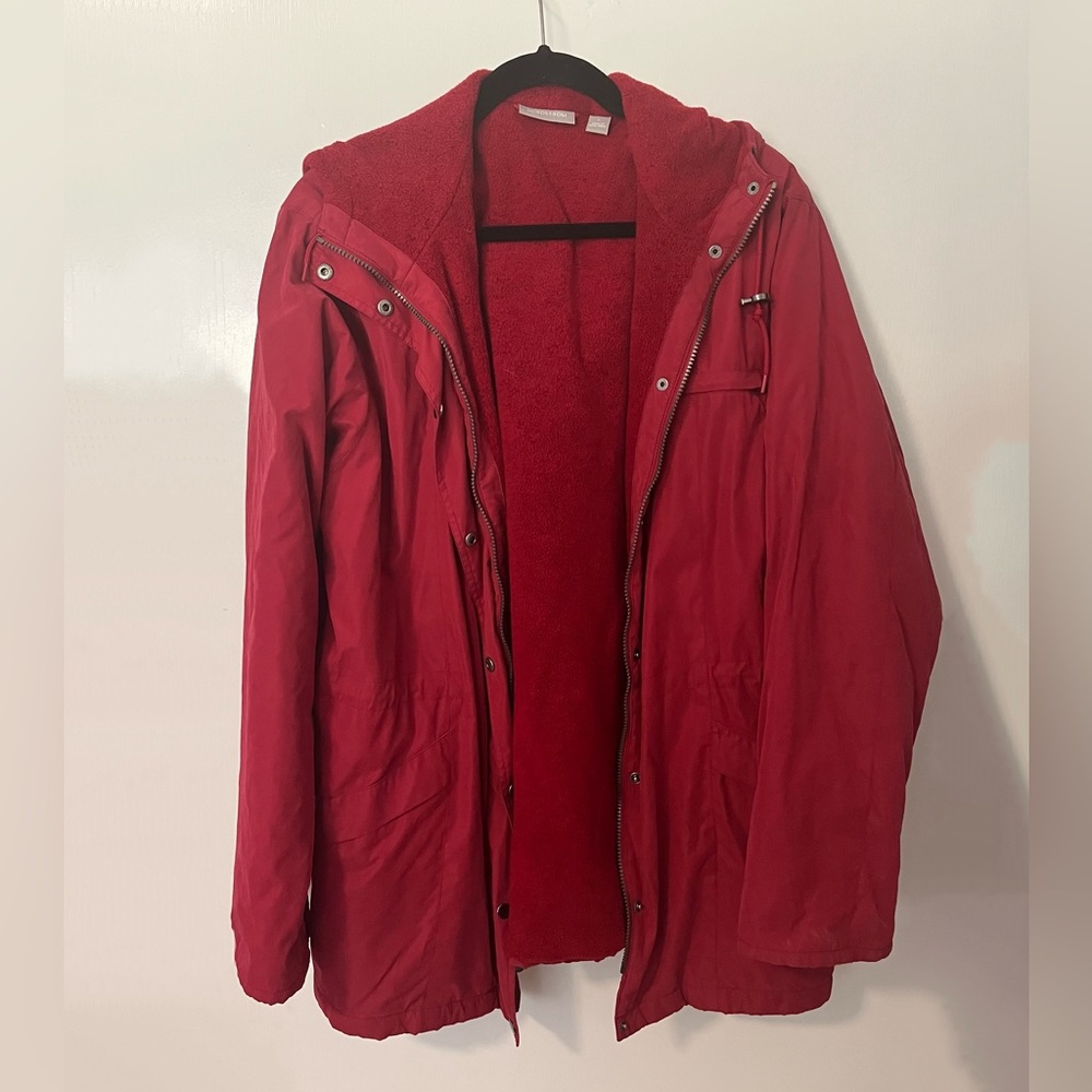 red nordstrom coat